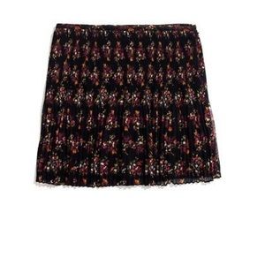 Madewell Mountain Floral Pleat Mini Skirt